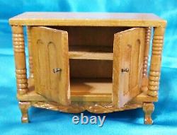 Vintage! 11 Pieces Wooden Miniature Doll House Furniture