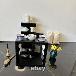 Vintage 16th Scale Dolls House Cottage(Triang) with Sylvanian Families Furnitur