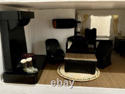 Vintage 16th Scale Dolls House Cottage(Triang) with Sylvanian Families Furnitur