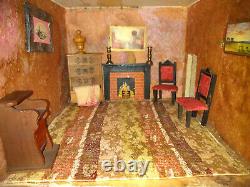 Vintage 1920s Lines Triang No 8 Dolls House & Furniture -TLC COLLECTION ONLY