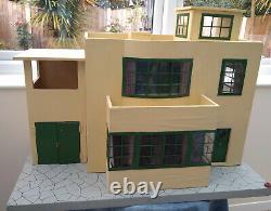 Vintage 1930s Tri-ang No52 Flat Roof Art Deco Dolls House COLLECTION ONLY