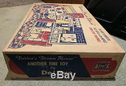 Vintage 1960's Debbie's Dream House Doll DeLuxe Mid Century Big 27 X 17 Box