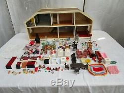 Vintage 1970 Retro Lundby Stockholm Dolls House With All Original Accessories