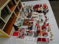 Vintage 1970 Retro Lundby Stockholm Dolls House With All Original Accessories