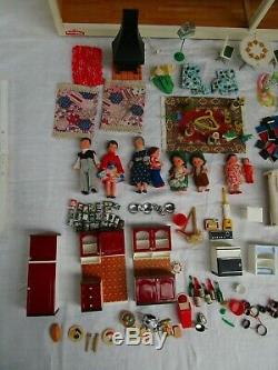 Vintage 1970 Retro Lundby Stockholm Dolls House With All Original Accessories