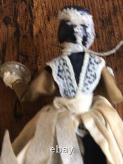Vintage And Rare Antique Miniature Dolls House Doll And Accessories