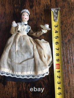 Vintage And Rare Antique Miniature Dolls House Doll And Accessories