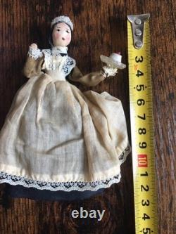 Vintage And Rare Antique Miniature Dolls House Doll And Accessories