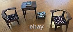 Vintage Antique Miniature Wood Doll House Furniture 6 x Mixed Lot Room Décor