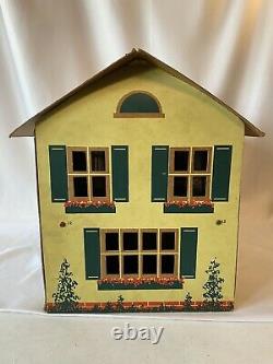 Vintage Antique Tootsie Toy Dollhouse Doll House No. 12 Cardboard 1927