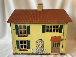 Vintage Antique Tootsie Toy Dollhouse Doll House No. 12 Cardboard 1927