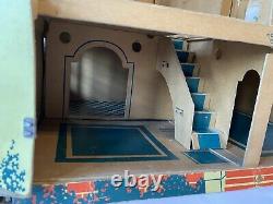 Vintage Antique Tootsie Toy Dollhouse Doll House No. 12 Cardboard 1927