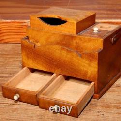 Vintage Antique luxury Miniature furniture ornament Doll house Japanese wooden