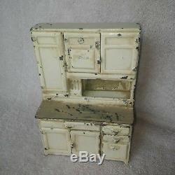 Vintage Arcade Steel Doll House Kitchen Cabinet Circa 1920