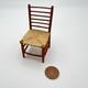 Vintage Artisan 1/12 Dolls House Wooden Rush Seat Chair Miniature Furniture