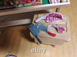 Vintage Butcher Meat Stall/Shop Handmade Dolls House Artisan 12th Scale