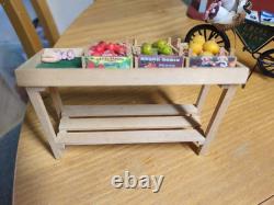 Vintage Butcher Meat Stall/Shop Handmade Dolls House Artisan 12th Scale