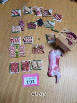 Vintage Butcher Meat Stall/Shop Handmade Dolls House Artisan 12th Scale