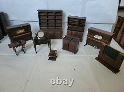 Vintage Doll House Furniture Miniature Big lot (as is)