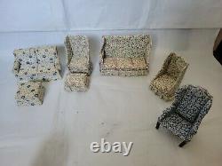 Vintage Doll House Furniture Miniature Big lot (as is)