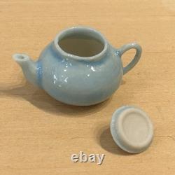 Vintage Dolls House 112 Powder Blue Tea Service For 2 Artisan Avon Miniatures