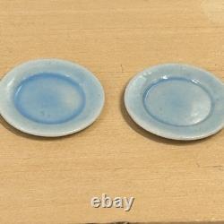 Vintage Dolls House 112 Powder Blue Tea Service For 2 Artisan Avon Miniatures