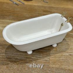 Vintage Dolls House Miniature 112 Scale Artisan Bathroom Set By Anne Shepley