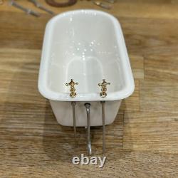 Vintage Dolls House Miniature 112 Scale Artisan Bathroom Set By Anne Shepley