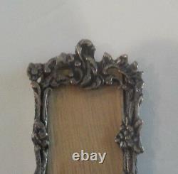 Vintage Dutch. 833 Silver Miniature Doll House Wall Mirror