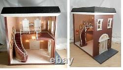 Vintage Electric Grand Staircase Roombox Artisan Dollhouse Miniature 112 OOAK