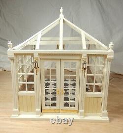 Vintage Electrified Dollhouse Conservatory Artisan Dollhouse Miniature 112