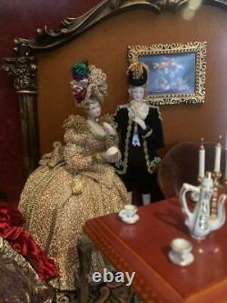 Vintage French Ballroom Dance Bisque Porcelain Doll Dollhouse