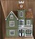 Vintage Handmade Dollhouse 39 Victorian Style Mansion Wood Doll House Green