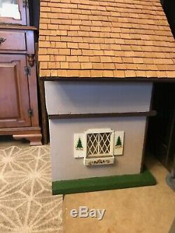 Vintage Handmade Swiss German Chalet Dollhouse