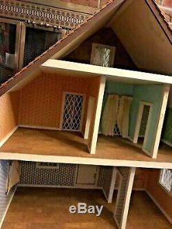 Vintage Handmade Swiss German Chalet Dollhouse