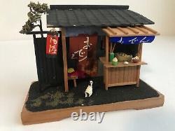 Vintage Japanese Miniature Traditional Food Stand ODEN Doll House 8.5cm×11.5cm