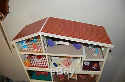 Vintage LUNDBY 4 Levels Doll House & Accessories PACKED FULL Stunning