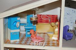 Vintage LUNDBY 4 Levels Doll House & Accessories PACKED FULL Stunning