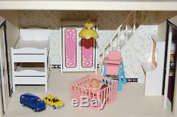 Vintage LUNDBY 4 Levels Doll House & Accessories PACKED FULL Stunning