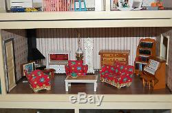 Vintage LUNDBY 4 Levels Doll House & Accessories PACKED FULL Stunning