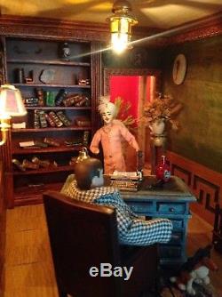 Vintage Large Handmade Fully Lit & Furnished Dolls House