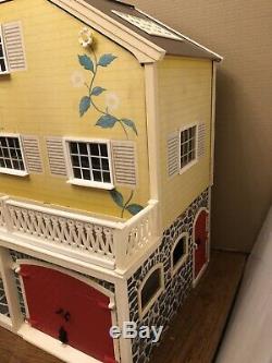 Vintage Lundby Doll House Stockholm Sweden With Extension Basement