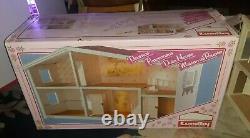 Vintage Lundby Dollhouse WithBox, Lot Of Dollhouse Furniture & Dolls #6002