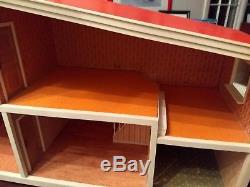 Vintage Lundby Gothenburg Doll House 1970s Sweden Two Story plastic doors