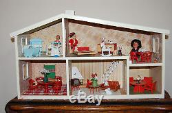 Vintage Lundby House Chimney with Wooden Furniture Sets & Accessories