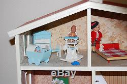 Vintage Lundby House Chimney with Wooden Furniture Sets & Accessories