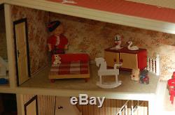 Vintage Lundby House Chimney with Wooden Furniture Sets & Accessories