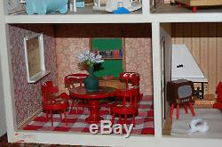 Vintage Lundby House Chimney with Wooden Furniture Sets & Accessories