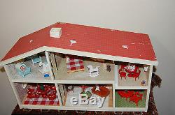 Vintage Lundby House Chimney with Wooden Furniture Sets & Accessories