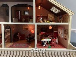 Vintage Lundby Stockholm Dolls house With Basement Fully Furnished